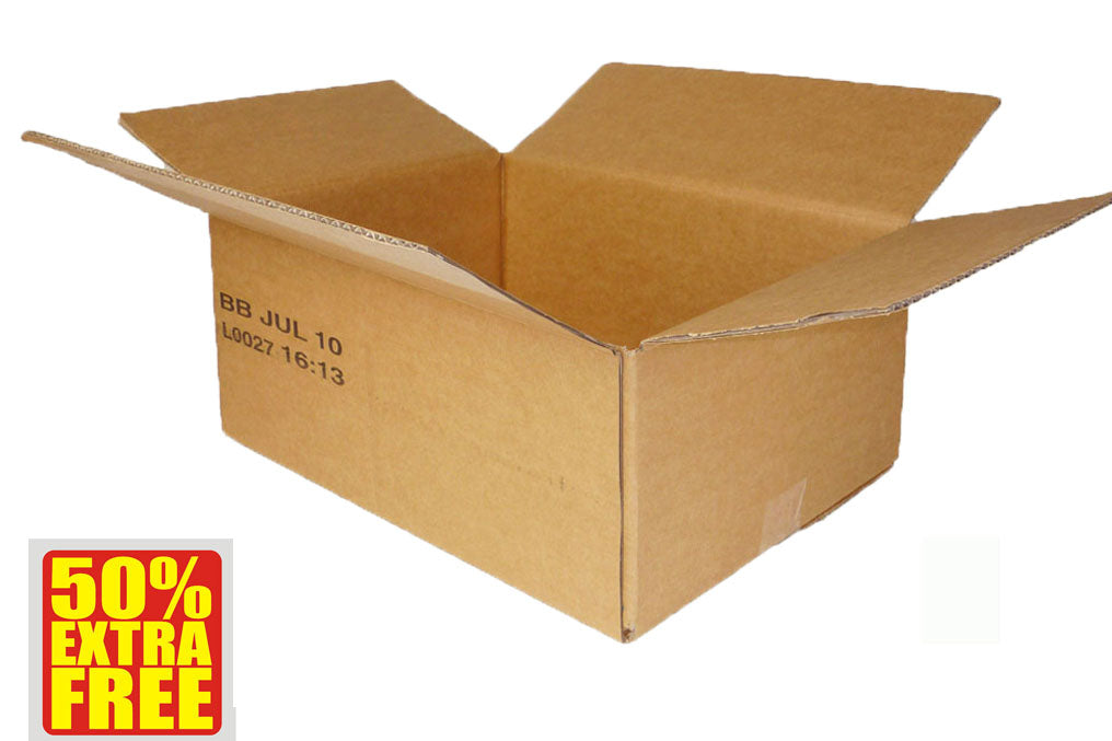 Used Print Strong Single Wall Box - 380mm x 285mm x 165mm