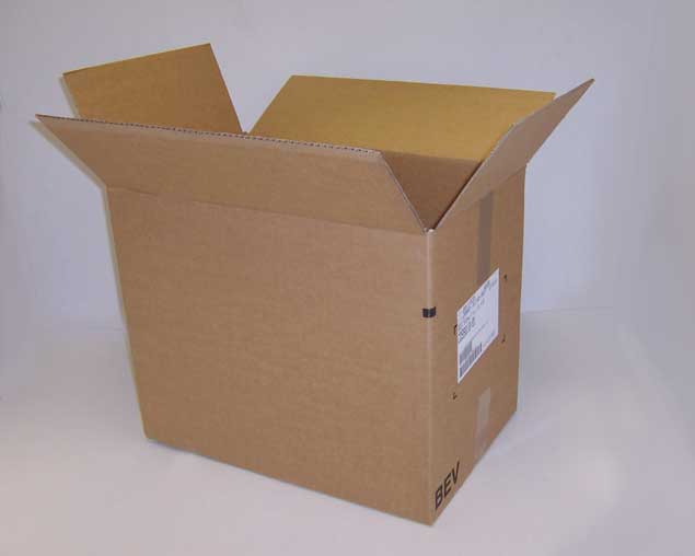 Used Printed Strong Single Wall Box - 485mm x 320mm x 400mm