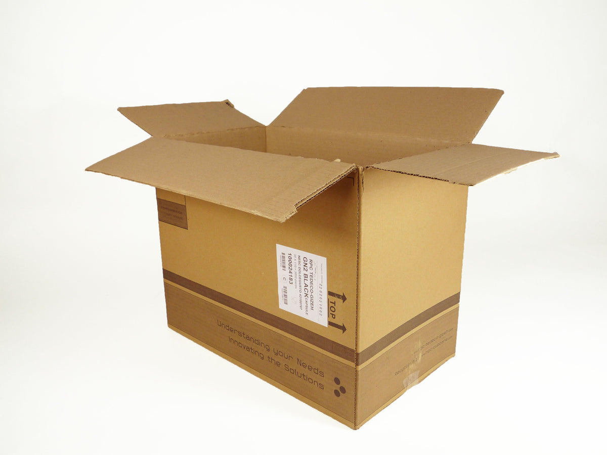 Used Print Strong Single Wall Box - 480mm x 280mm x 380mm