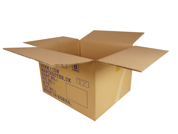 Used Printed Strong Double Wall Box - 440mm x 370mm x 290mm