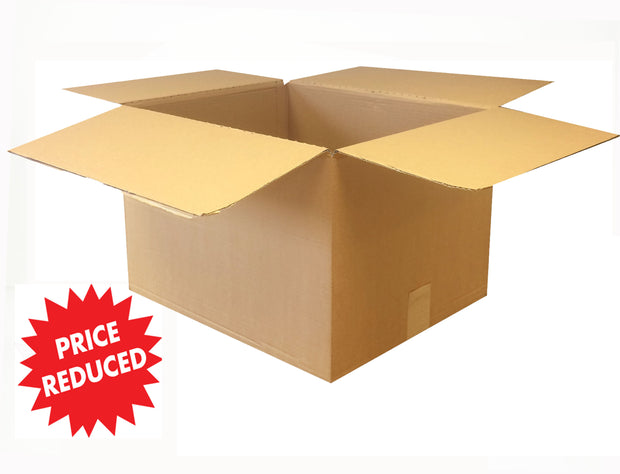 Used Plain Strong Single Wall Box - 585mm x 485mm x 385mm