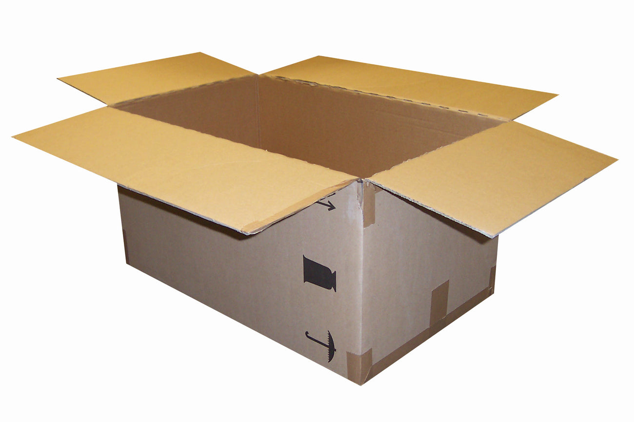 Used Plain Strong Double Wall Box - 620mm x 375mm x 320mm