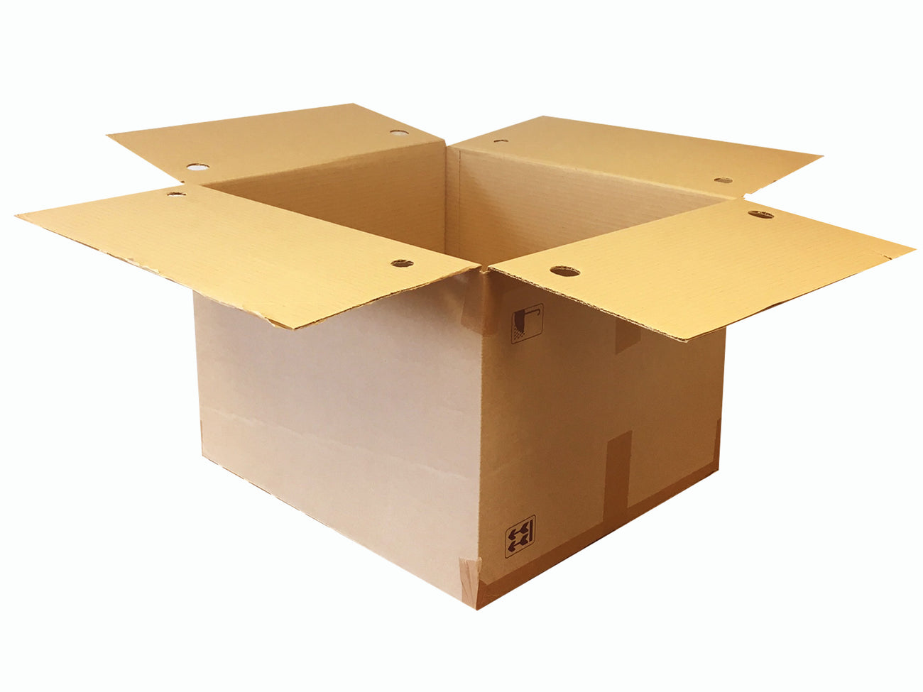 Used Plain Strong Single Wall Box - 530mm x 480mm x 380mm