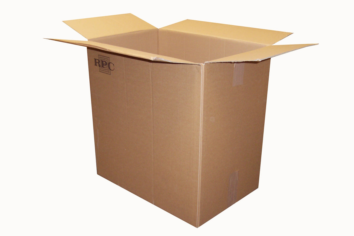 Used Printed Strong Single Wall Box - 570mm x 380mm x 580mm