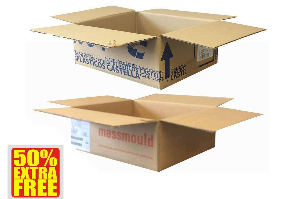 Used Printed Strong Single Wall Box - 380mm x 325mm x 138mm