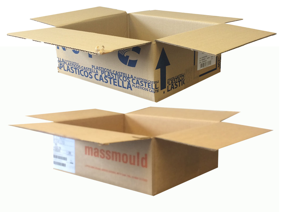 Used Printed Strong Single Wall Box - 380mm x 325mm x 138mm