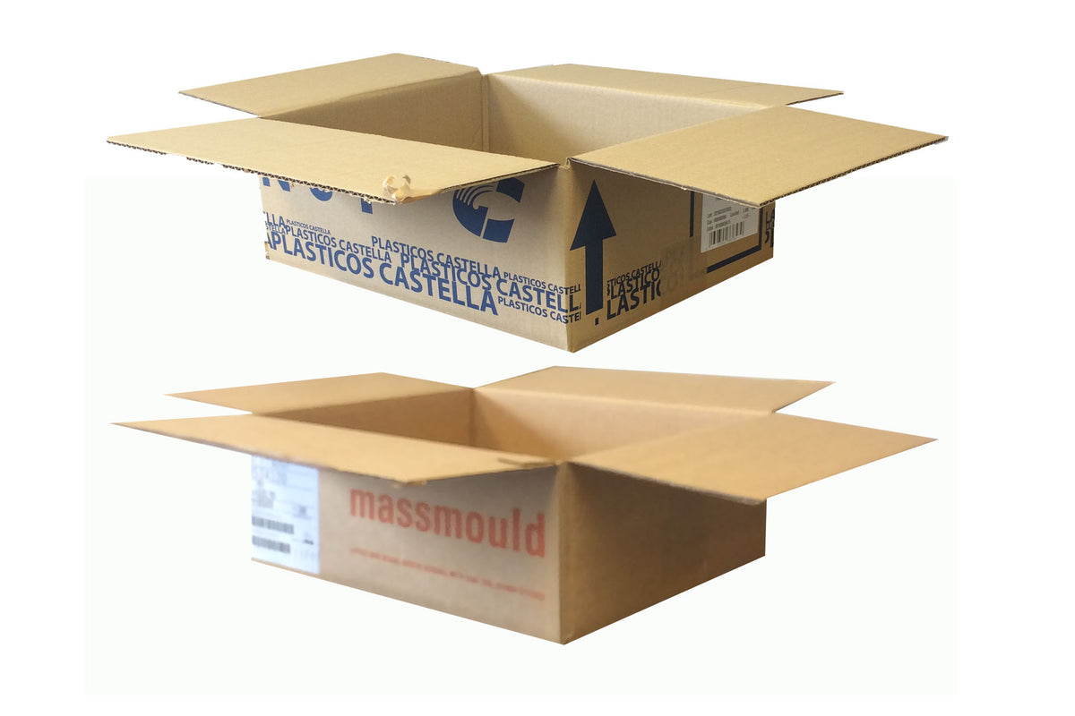 Used Printed Strong Single Wall Box - 380mm x 325mm x 138mm