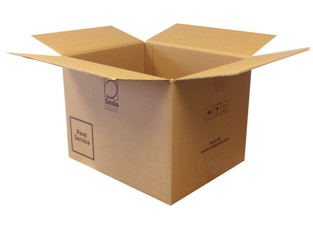 Used Printed Double Wall Box - 390mm x 330mm x 300mm