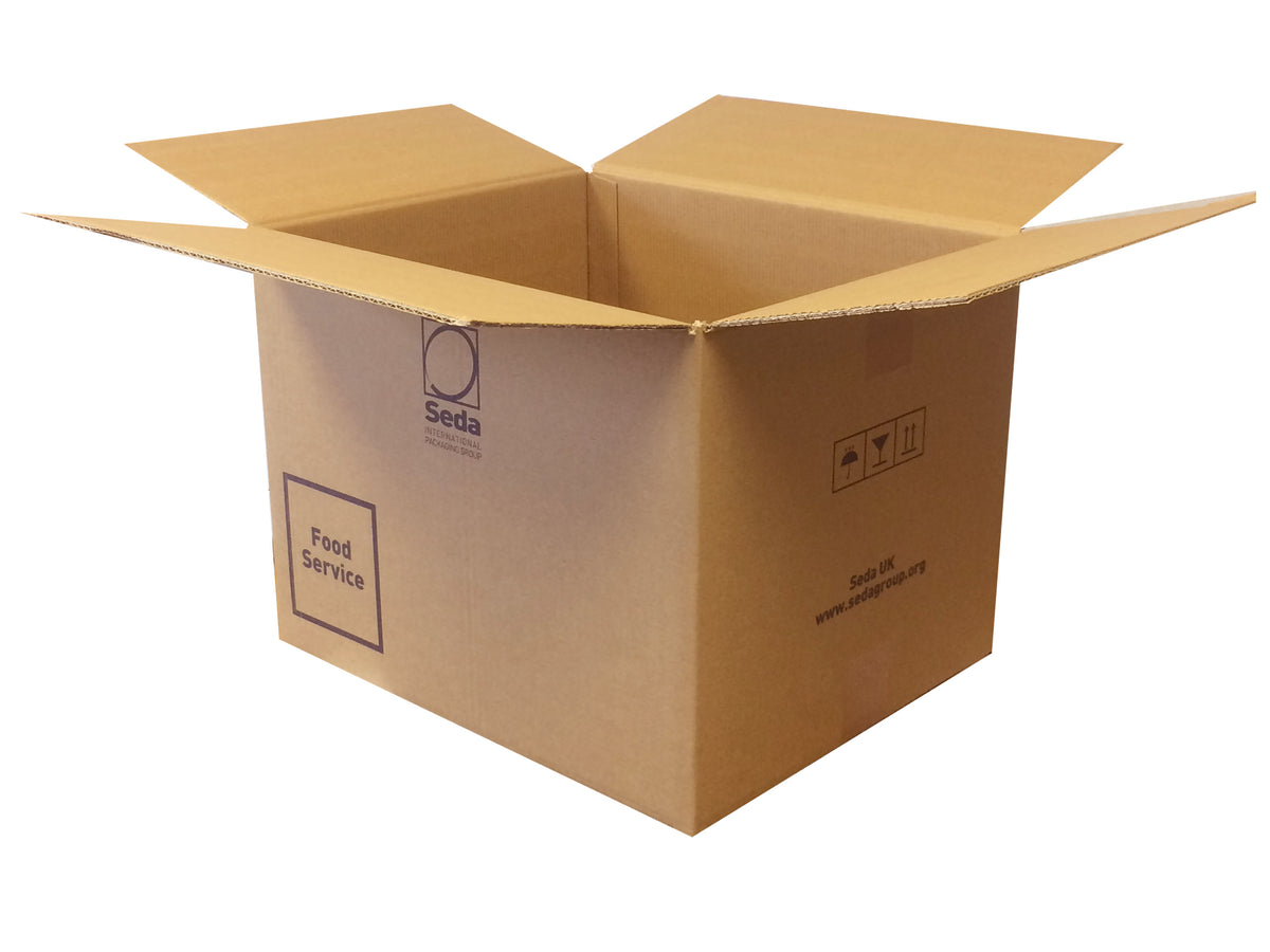 Used Printed Double Wall Box - 390mm x 330mm x 300mm