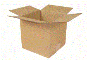 New Plain Single Wall Box - 203mm x 203mm x 203mm